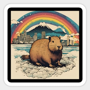 Cutest Capybara Animal in the Animal Kingdom Sticker